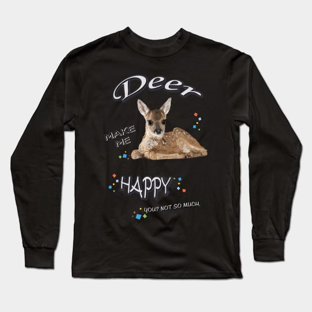 deer Long Sleeve T-Shirt by obscurite